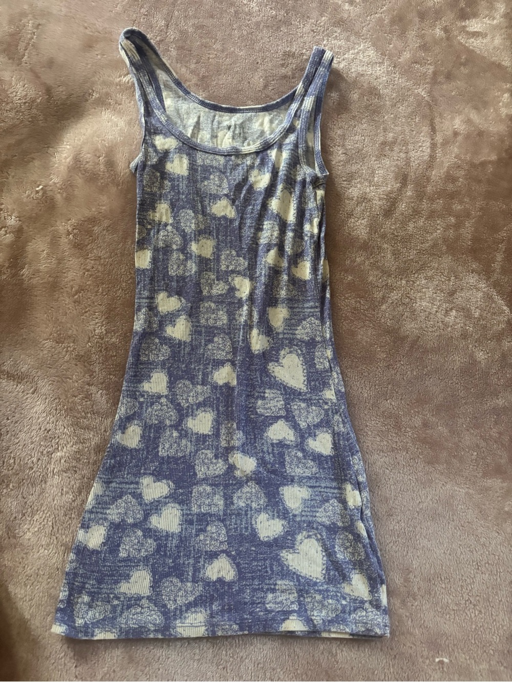 Women's Sleeveless Heart-Print Tank Top
